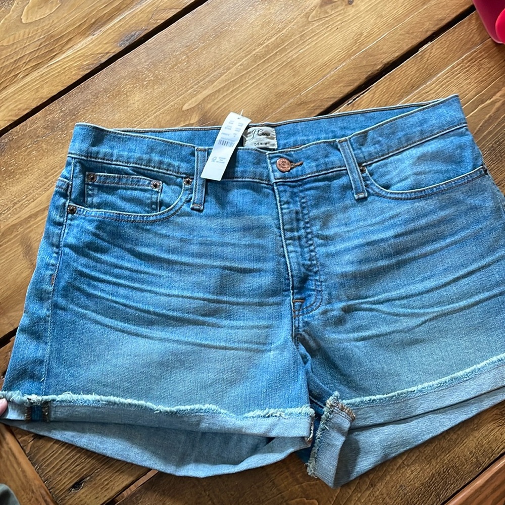 NWT J. Crew denim shorts.